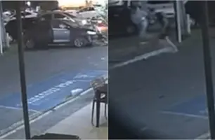 Vídeo da câmera de segurança (Foto: Reprodução)