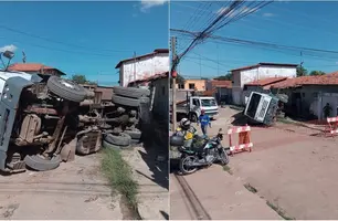 Acidente no bairro São Pedro (Foto: Reprodução)