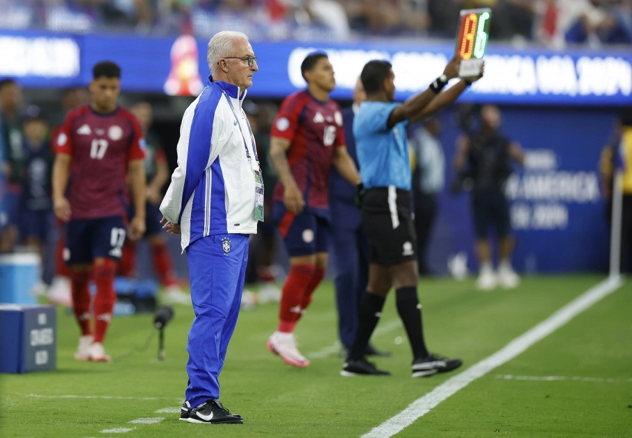 Brasil e Costa Rica se enfrentaram pela primeira rodada da Copa América, no SoFi Stadium, em Inglewood, na Califórnia (EUA)