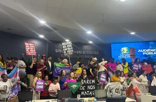 Câmara realiza audiência pública contra o PL do estupro (Foto: Alessandra Fonseca/Conecta Piauí)