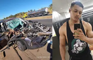 Campomaiorense morre e esposa e filhos ficam feridos em grave acidente na BR-050 (Foto: Reprodução)