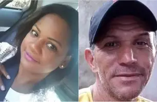 Clebiana Corrêa e Manoel Edison, suspeito de asssassiná-la (Foto: Reprodução)