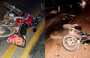 Colisão entre duas motos deixa três feridos na BR-343 em Altos (Foto: Reprodução / Tribuna em Foco)