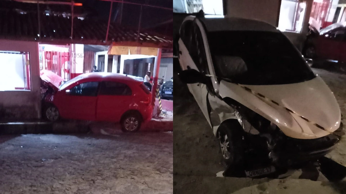 Criminosos batem carro roubado e invadem casa durante perseguição em Teresina