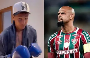 Deyverson chama Felipe Melo para 'luta' após polêmica no último sábado (Foto: Montagem)