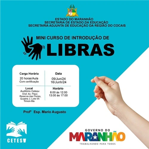 Educação do Maranhão em Cocais oferece curso de Libras para comunidade escolar