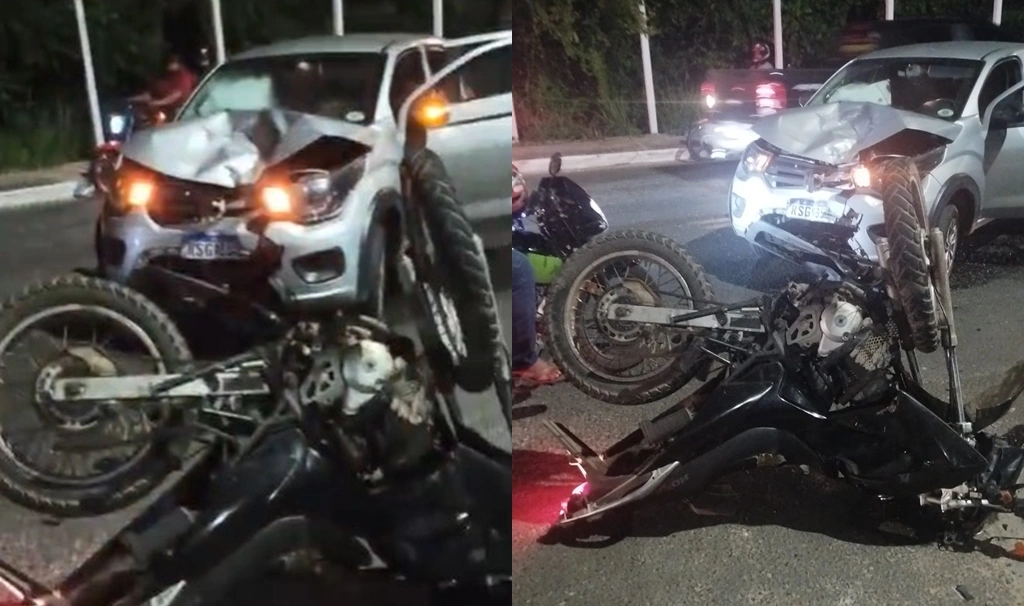 Entregador é arremessado de moto após colisão contra carro em Teresina