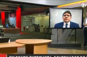 Entrevista de Rafael Fonteles à Globo News (Foto: Reprodução)