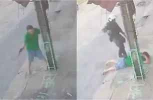 Homem é preso após reagir a abordagem em Fortaleza (Foto: Reprodução)