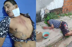 Homem foi atingido com tesoura no pescoço (Foto: Reprodução)