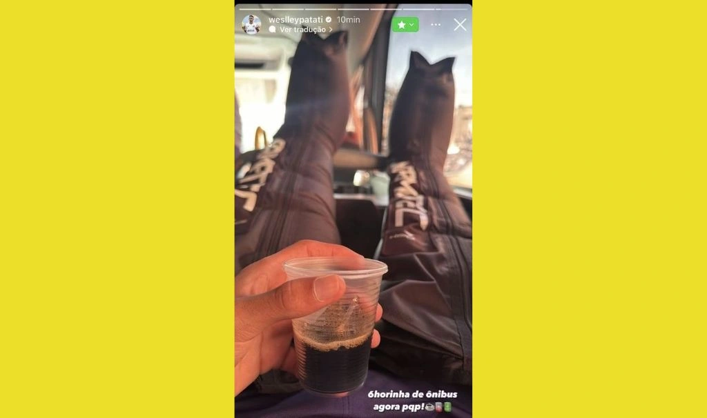 Jogador do Santos é multado após postar stories reclamando de viagem de ônibus
