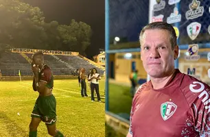 Jogadores saem chorando de campo e Ito Roque foge da imprensa após empate (Foto: Pedro Melo/Conecta Piauí)