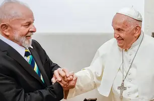 Lula encontra Papa no G7 (Foto: Ricardo Stuckert)