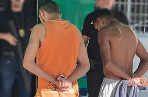 Membros do Bonde dos 40 e Comando Vermelho (Foto: Reprodução)