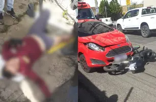 Motociclista por aplicativo morre após acidente na zona Leste de Teresina (Foto: Reprodução)