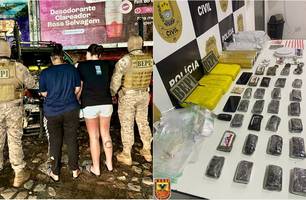 Mulheres são presas por tráfico e grande quantidade de drogras é apreendida em THE (Foto: Reprodução)