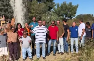Novo poço artesiano é instaurado na localidade Guanabara em Corrente (Foto: Reprodução)