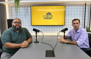 Osvaldo da Abelha Branca no Conecta Podcast (Foto: Stefanny Sales / Conecta Piauí)