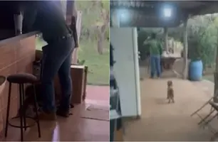 Parentes brigam e trocam tiros dentro de casa (Foto: Reprodução)