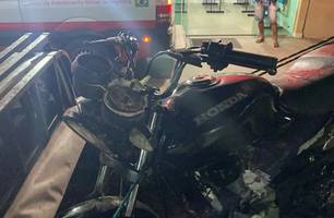 Passageiro em moto sofre fratura exposta após acidente na zona Rural de Pedro II (Foto: Reprodução/Portal P2)