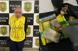 Polícia prende homem carregando mais de 12kg de droga dentro de ônibus em Floriano (Foto: Divulgação)