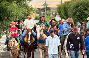 Procissão dos vaqueiros em Pimenteiras (Foto: Reprodução)