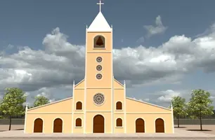 Projeto quer ampliar e melhorar a Igreja de Santo Antônio, em Timon (Foto: Reprodução)