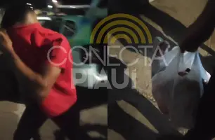 'Sextou': jovens são detidos ao furtar 10kg de picanha de supermercado em Teresina (Foto: Repórter 12/Conecta Piauí)