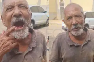 ‘Vou ter que tomar caldo’: idoso tem dentadura roubada enquanto dormia em Teresina (Foto: Conecta Piauí)