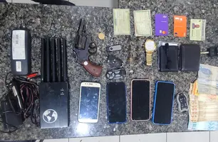 Assaltante de banco é preso com bloqueador de sinal de R$ 30 mil; trio planejava roubo de carga (Foto: Reprodução)