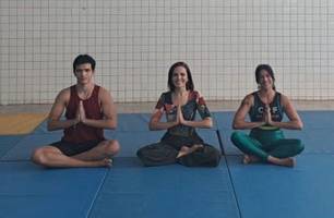 Aulas de Yoga são oferecidas no Centro de Artes Marciais Sarah Menezes em Teresina (Foto: Reprodução)