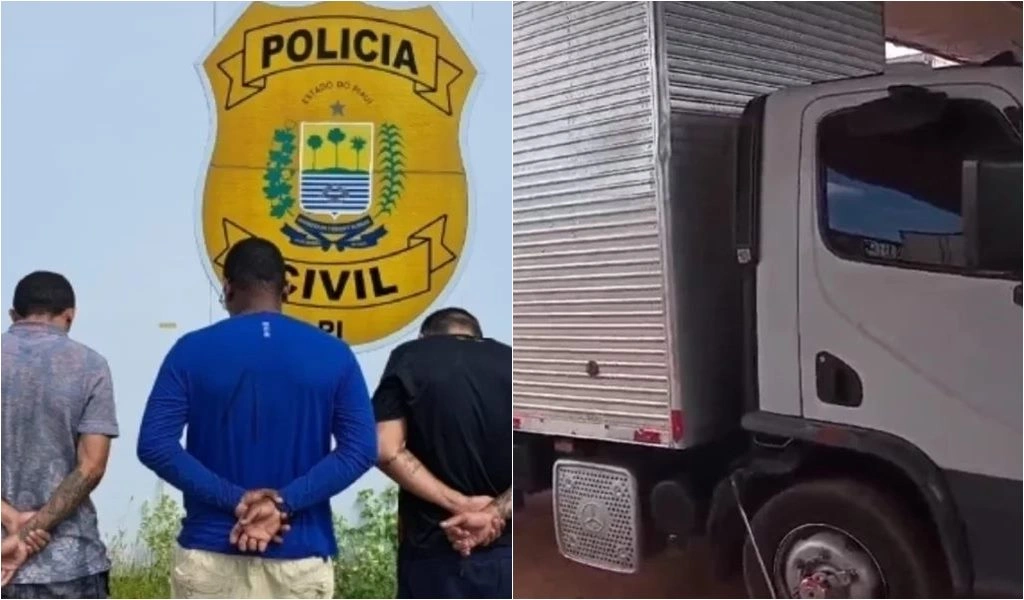 Caminhoneiro e outros dois suspeitos são presos em Parnaíba