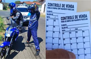 Colombianos são abordados pela PM e explicam esquema de agiotagem em Teresina (Foto: Reprodução)