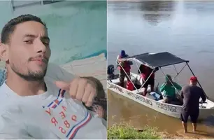 Corpo de Maciel Pacheco foi retirado do rio por pescadores (Foto: Reprodução)