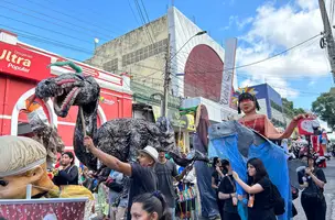 Desfile Cênico abre 5º Festival Internacional de Bonecos do Piauí em Teresina (Foto: Joseph Silva/Conecta Piauí)