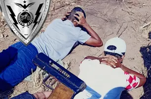 Dois homens são presos com arma de fogo de fabricação caseira em Timon (Foto: Divulgação/GTAM)