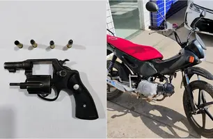 Dois suspeitos presos após roubo de motocicleta e mochila em Timon (Foto: Reprodução)