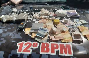 Duas mulheres são presas com grande quantidade de drogas em Piripiri (Foto: Divulgação/PMPI)