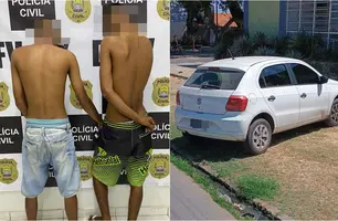 Dupla é presa em Teresina (Foto: Reprodução)