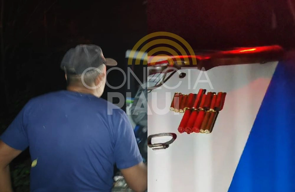 'É arroz': idoso é detido transportando arma e munições dentro de jacá em Teresina