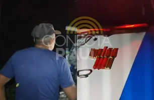 'É arroz': idoso é detido transportando arma e munições dentro de jacá em Teresina (Foto: Repórter 12/Conecta Piauí)