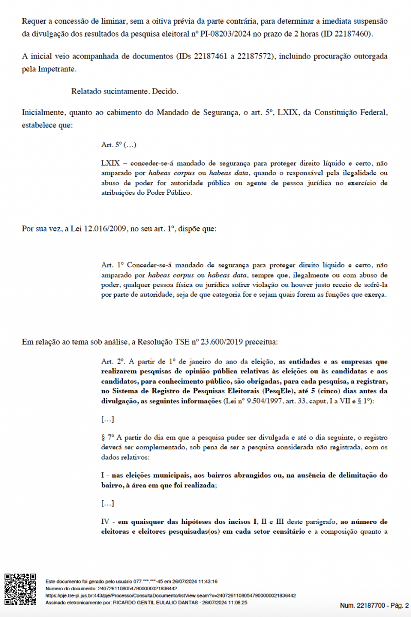 Eleições 2024: Pesquisa Eleitoral é suspensa por indícios de fraude