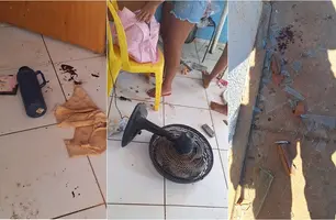 Homem agride ex-mulher, fica ferido ao quebrar objetos e é preso de Teresina (Foto: Reprodução)