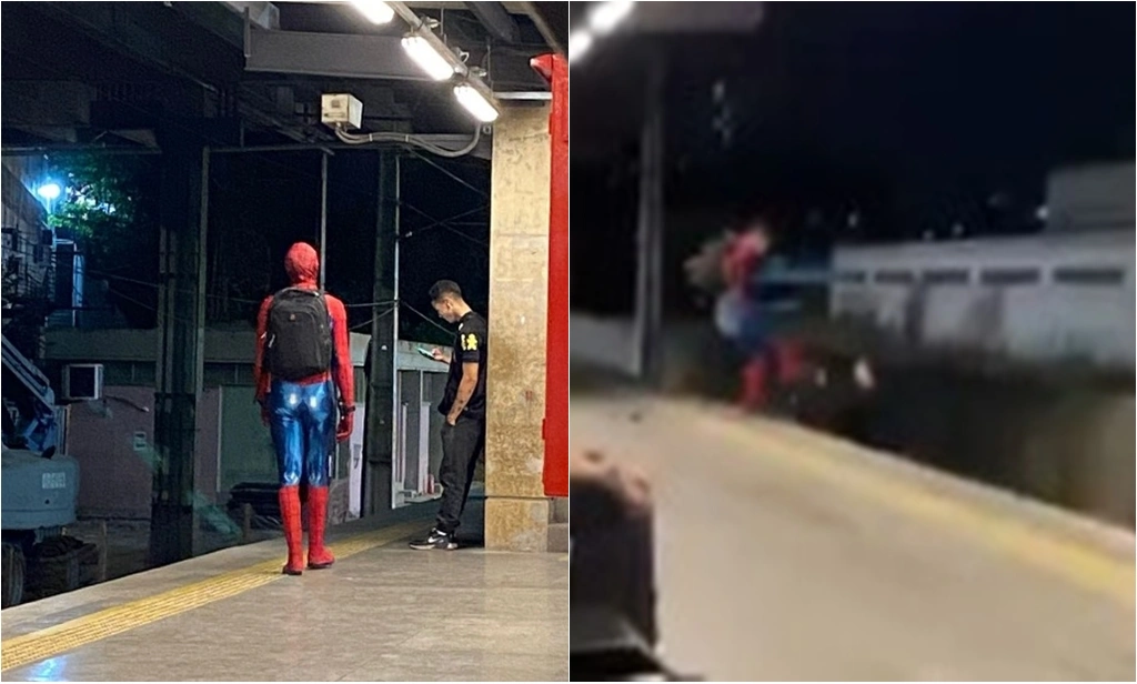 Homem-Aranha briga com passageiro