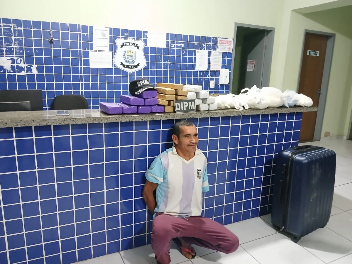 Homem é preso com quase 30 kg de 'supermaconha' em operação da PM em Parnaíba