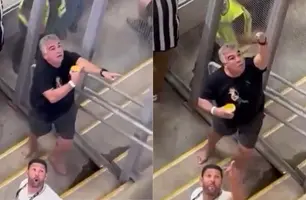 Homem faz gesto racista e é expulso dos quadros de sócios do Atlético MG (Foto: Reprodução)