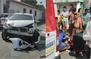 Homem fica em estado grave após acidente entre carro e moto no Piauí (Foto: Reprodução)