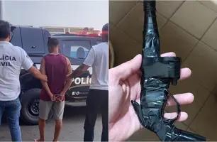 Homem suspeito de furtar loja de celulares é preso no Piauí (Foto: Reprodução)