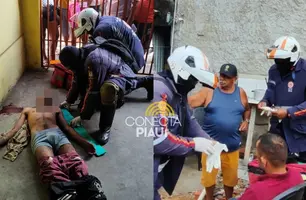 Homens são espancados na zona Sul de Teresina (Foto: Conecta Piauí)