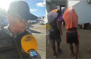 Homens são presos na zona Norte de Teresina (Foto: Reprodução)